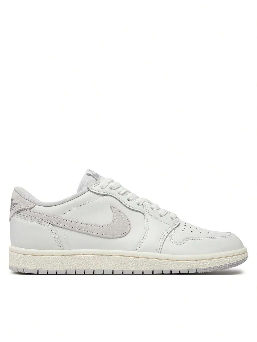 Unisex JORDAN 1 - 峰白/淺煙灰-中性灰-帆白 - 查看 1
