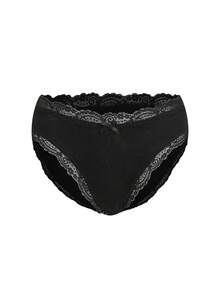 Ocili 5pcs/Pack Chic Autumn Leisure Basic Solid Color Soft Cotton Lace Trim Low Waist Women's Briefs Panties For Women Lace Contrast Lace Women Briefs - Multicolor - View 14