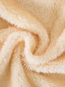 SHEIN Áo khoác dài tay có mũ trùm đầu phong cách đường phố cổ điển cho bé gái 1 chiếc áo khoác lông ấm áp cho bé gái - Nhiều màu - Xem 7