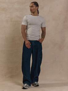 Musero Áo thun nam tay ngắn cổ tròn dáng ôm, kiểu dáng cơ bản, dễ phối đồ cho mùa xuân và hè. - Màu Xám nhạt - Xem 5