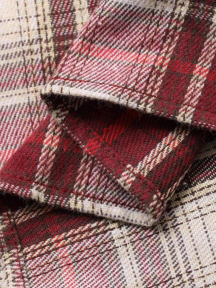 Women's Sweet Plaid Ruffle Hem Nightgown, Autumn/Winter, Moo Moo Night Dress