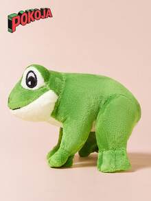 POKOJA LAND Colgantes de peluche realistas en forma de rana verde y zanahoria naranja, regalos de decoración de fiesta - Verde - Ver 3