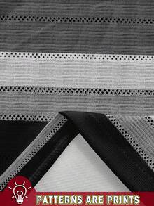 SHEIN LUNE Sudadera de mujer con estampado de rayas, adecuada para otoño/invierno - Multicolor - Ver 3