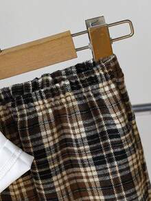 Souflis Souflis 3pcs Baby Boy Textured V-Neck Sweater Vest Set With Long Sleeve Shirt And Red Plaid Pants, Elegant Outfit Suitable For Christmas, Halloween, Parties And Other Autumn/Winter Occasions Baby Boys Holiday Wedding Dress Gentleman Outfit Toddler Brown Baby Boy Outfit Long Sleeve Shirt Top Vest Bib Pants Bow Tie Toddler