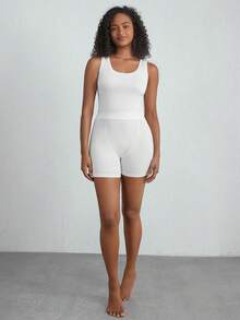 Ocili Leisure Supersoft Boyshort Panties, Blended Fabric, Silky, Can Be Paired With Any Basic Top - White - View 5