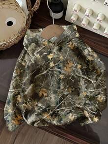 Attitoon Áo sweatshirt nữ cỡ lớn, kiểu dáng thường ngày, họa tiết đường phố, in toàn thân, vai rớt, dáng rộng, ấm áp và thoải mái cho mùa thu/đông. - Nhiều màu - Xem 7