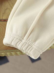 Souflis Souflis 2 件套男婴连帽拉链运动衫和慢跑裤套装，长袖套头连帽衫带口袋和松紧腰休闲裤，适合日常穿着、度假、上学、秋冬