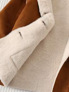 Cozy Pixies 女童保暖连帽开衫 - 卡其色 - 查看 9