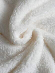 PAVTROS 男士连帽抓绒卫衣，卡通耳朵设计，白色，创意风格，适合休闲、通勤、日常穿着、街头潮流，是送给男友、老公、休闲、运动、通勤、返校、度假、情侣装、个性单品、朋友、街头服饰的绝佳礼物。 - 白色 - 查看 6