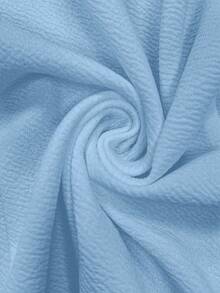 EMERY ROSE 纯色修身优雅职业装长袖西装外套 - 藍色 - 查看 4