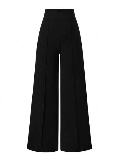 EMERY ROSE Pantalon large grande taille, à la mode et polyvalent, idéal pour les trajets domicile-travail et le bureau