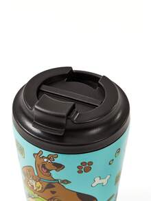 SCOOBY-DOO X SHEIN 12 Oz / 360 Ml  Vacuum Insulation Stainless Steel , Coffee Cup Leak-Proof Cover, Suitable For Hot Drinks / Cold Drinks, Suitable For Most Cup Holders,Gift Ideas - 綠色 - 查看 7