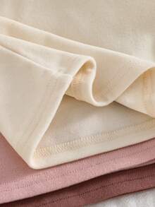 Loomiva 6件套新生儿男/女宝宝纯色针织柔软圆领长袖套头衫和松紧腰长裤套装