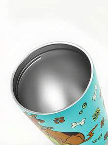 SCOOBY-DOO X SHEIN 12 Oz / 360 Ml  Vacuum Insulation Stainless Steel , Coffee Cup Leak-Proof Cover, Suitable For Hot Drinks / Cold Drinks, Suitable For Most Cup Holders,Gift Ideas - 綠色 - 查看 9
