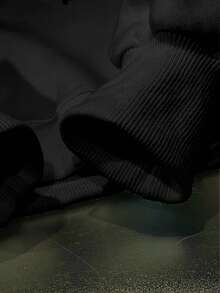 Resyla 女士休闲骑士刺绣圆领长袖运动衫，百搭上衣 - 黑色 - 查看 3