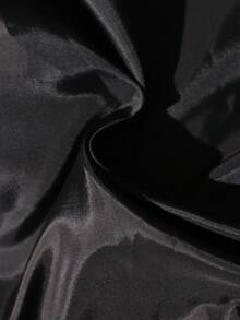 SHEIN Elladie kids 1件女童蓬松仿皮草长袖外套，优雅奢华短款宽松连帽大衣，适合秋冬季搭配裙子、牛仔裤，适合派对和休闲场合穿着。 - 黑色 - 查看 11