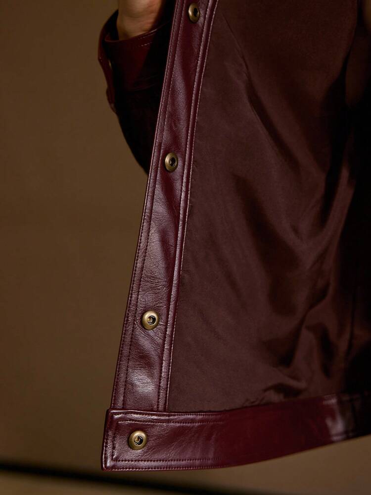 WOMEN'S SOLID COLOR VELVET PATCHWORK LEATHER DECORATIVE ROPE POCKET ELEGANT LONG SLEEVE JACKET