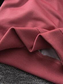 SHEIN 2 Stücke/Set Sweatshirt mit Aufdruck einer jungen Balletttänzerin und Hose, lässiger Outfit