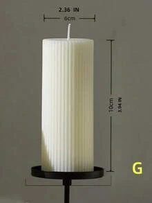 Cirelle 8 estilos de velas aromáticas grandes con diseño geométrico abstracto blanco para boda, yoga, meditación, decoración del hogar, relajación, purificación del aire, regalo de cumpleaños y vacaciones - Blanco - Ver 19