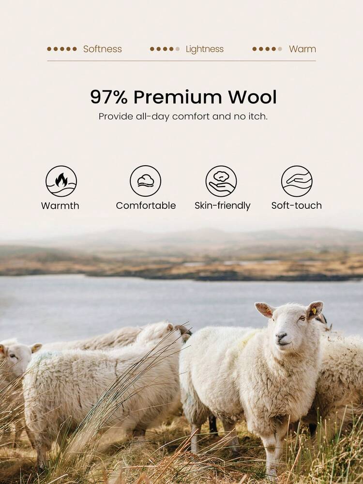 Toasty Touch 97% Wool-Blend Soft Insulating Touchscreen Gloves  Outdoors Daily Casual Wear Spring Summer