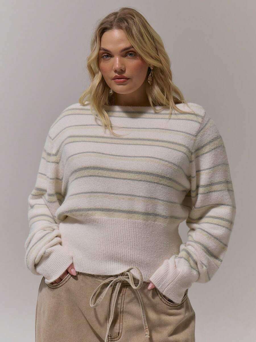 MUSERA Suéteres de talla grande Nuevos Años Otoño Invierno Navidad - Multicolor - Ver 1