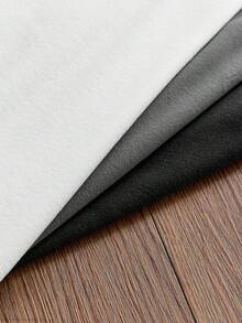 SWAVVY Áo thun nam tay dài cổ tròn in chữ đơn giản, rộng rãi - Nhiều màu - Xem 12