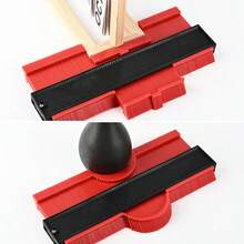 1件装 5英寸/10英寸轮廓规复制器,可调节精密复制非对称形状测量工具,角部轮廓测量尺,木材模板,地毯,瓷砖和复合地板 - 彩色 - 查看 11