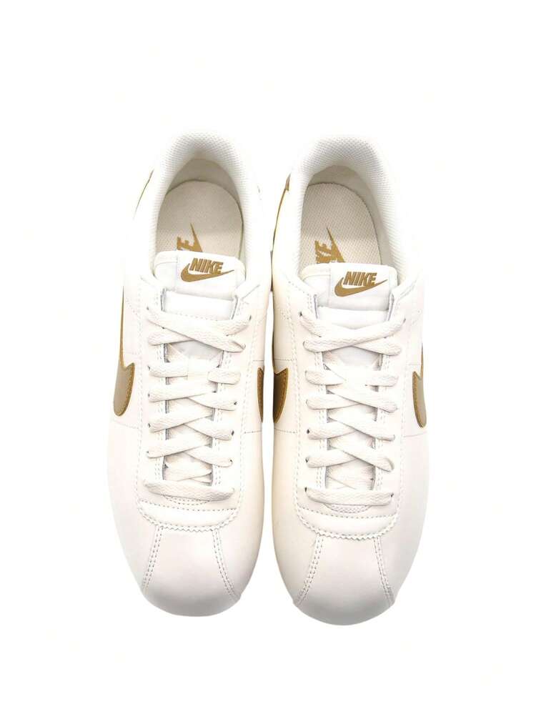 Nike Cortez Leather Men's Shoes Sail / Gum Yellow / Parachute Beige DM4044 - Sail/Gum Yellow/Parachute Beige - View 3