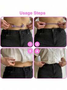 1/2pcs Crop Tuck Adjustable Band, Crop Tuck Tool For Sweater And Shirt, Belly Leaking Crop Tuck Band, The Elastic Band To Change The Style Of Your Tops - Multicolor - View 3