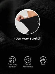 Flexra Quần ống loe viền tương phản thường ngày dành cho nữ - màu đen - Xem 7