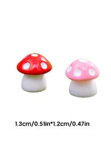 3 piezas Decoración de paisaje en miniatura de casita de resina - Multicolor - Ver 6