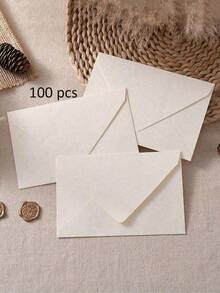 10 件/包高档商业信封、豪华婚礼请柬、名片、精美文具、礼品卡、VIP 邀请函，包括信头、信封和蜡封，圣诞节