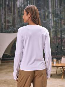 In My Nature Women's Round Neck Raglan Sleeve Casual Loose Versatile Outdoor T-Shirt