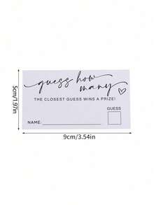 100/50/30 PCS How Many Game Cards Shower Games Bridal Shower Birthday Game,Minimalist Bridal Shower Game,Wedding Shower Games,Bachelorette Party Night,Bridal Shower Games Ideas - White - View 2