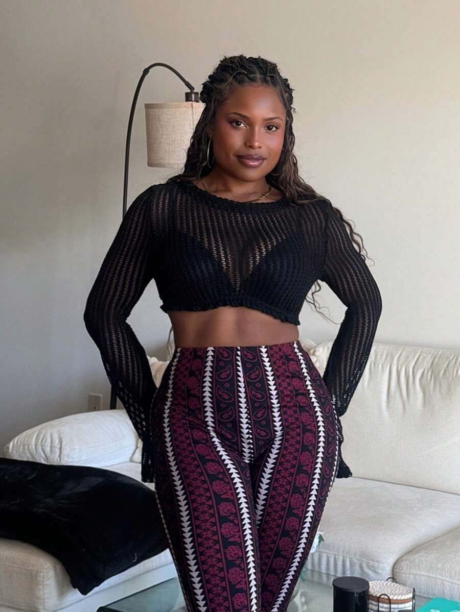 Tyla Gomez Mùa Xuân Đen Chất rắn Top Cây trồng Không có áo ngực - màu đen - Xem 1