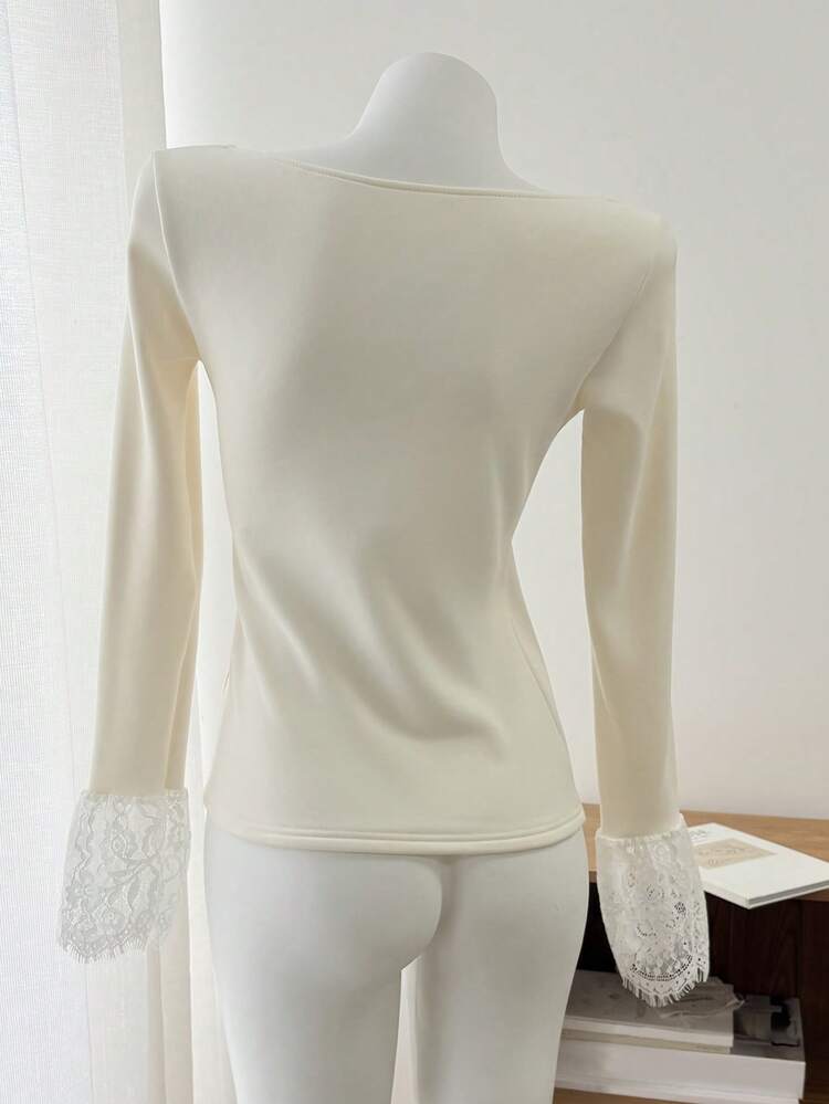 Women's Fitted Tight Star Fleece T-Shirt Long Sleeve Top,Winter