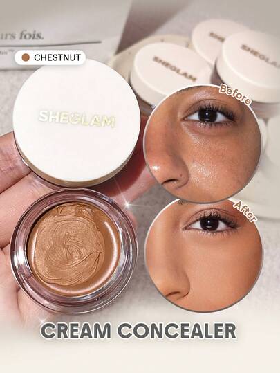 Rapid Retouch Cream Concealer-Chestnut Rapid Retouch Cream Concealer-Chestnut Creme-Concealer Mit VollstäNdiger Abdeckung, Lang Anhaltender Aufheller/Aufheller, VollstäNdig Abdeckender/Hochdeckender Korrektor, Schwereloser, Feuchtigkeitsspendender Concealer FüR Den Ganzen Tag Marke SchöNheit Make-Up Kosmetik FüR Damen MäDchen Perfekt FüR Herbst Winter Ideal FüR Y2K Schick Mode Geeignet FüR Geburtstag Weihnachten PräSent Party Fertig Beste Farbe