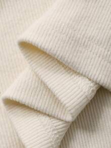 FRIFUL 女士圆领插肩拼接撞色薄纱长袖宽松休闲套头卫衣，适合秋季穿着 - 米色 - 查看 7