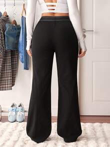 Flexra Women's Plain Simple Daily Wear Flared Jeans - Blue - View 2