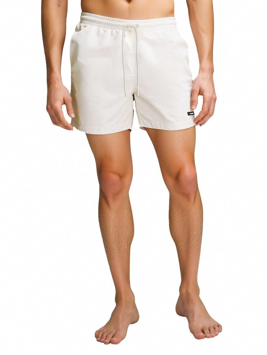 Calvin Klein Essentials Men's Swim Shorts Chalk - White - View 1