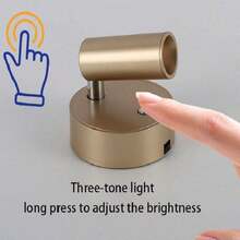 无线磁吸式充电壁灯，阅读夜灯，卧室照明，磁吸式射灯 - 彩色 - 查看 5