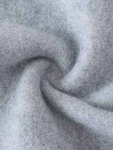 THE HAPPY LOOK 2pcs/Set Young Boy Letter Graphic Soft Knit Crew Neck Long Sleeve Pullover Pullover Sweatshirt And Elastic Waist Jogger Pants - Grey - View 6