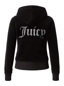 Juicy Couture Women's Full Zip Sweatshirt Black - Black - View 6