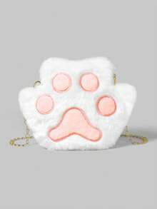 ROMWE Kawaii Túi xách mini thiết kế hình móng vuốt mềm mại, quà tặng mới lạ và hài hước hoàn hảo nhất - Nhiều màu - Xem 1