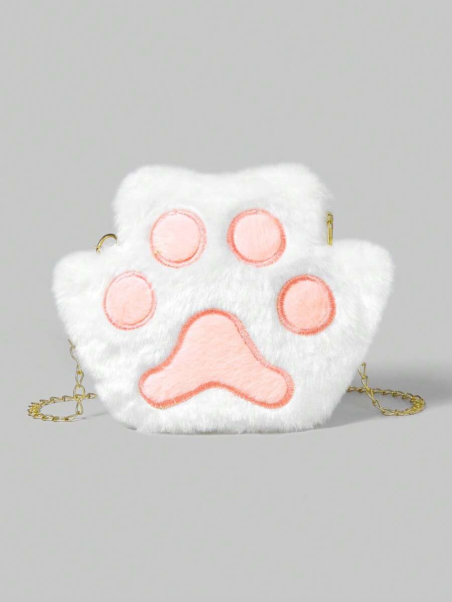 ROMWE Kawaii Túi xách mini thiết kế hình móng vuốt mềm mại, quà tặng mới lạ và hài hước hoàn hảo nhất - Nhiều màu - Xem 1