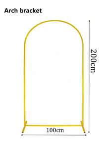 1 Set/Metal Arch Background Bracket Set, With Arch Decoration Gold Wedding Arch Bracket Balloon Arch Frame, Arch Wedding High Elasticity Cloth Cover Birthday Party Photography Background Cover, - Multicolor - View 10