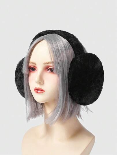 ROMWE Kawaii 1 Peça Protetor de Orelha Fofinho e Acolchoado para Inverno, Dobrável, Cobre-Orelhas Anticongelante para Mulheres, Adequado para Ciclismo e Atividades ao Ar Livre no Halloween