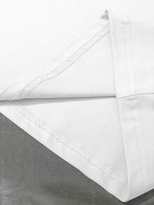 Manfinity Campus Court 男士休闲撞色数字印花T恤，夏季 - 彩色 - 查看 5