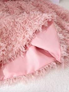 Elladie kids 2 Stücke/Set Mädchen Plüschstoff Rundhals Langarm Loose Fit Fellschleife Vorne Pullover Sweatshirt & A-Linie Lang Plüsch Rock Elegantes Warmes Outfit, geeignet für Herbst/Winter Lässig oder Formelle Kleidung