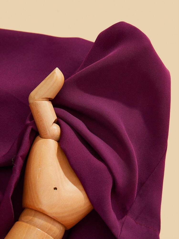 ファッショナブルなマイヤールシフォンカラーマッチングレディースパンツ